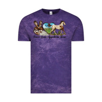Cloud Purple peace love appaloosa horse Vintage Tee - LillyAllenDesigns