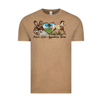 Vintage Coffee peace love appaloosa horse Vintage Tee - LillyAllenDesigns