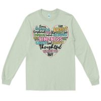 Matcha kindness heart Long Sleeve Tee - MaliasSmallBusiness