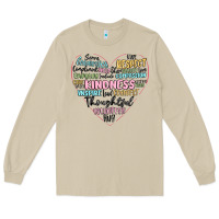 Mushroom kindness heart Long Sleeve Tee - MaliasSmallBusiness