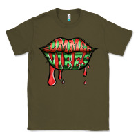 Army Green summer vibes watermelon lips Classic Tee - Jasminsmagicworld
