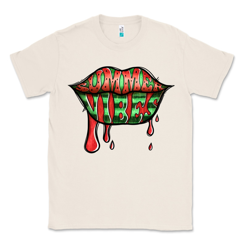 Summer Vibes Watermelon Lips Classic Tee by Jasminsmagicworld | Teevron