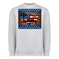 Heather Grey god bless america american flag tumbler Heavyweight Sweatshirt - Jasminsmagicworld