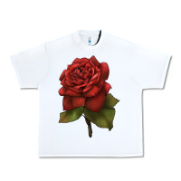 White Oklahoma Rose Illustrations Urban Heavy Tee - LillyAllenDesigns