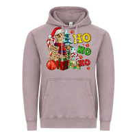 Christmas Ho Ho Ho Skeleton Vintage Hoodie | Teevron