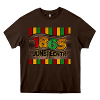 Chocolate Brown 1865 juneteenth tumbler Heavy Core Tee - BarkalooDesign