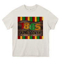 Cream 1865 juneteenth tumbler Heavy Core Tee - BarkalooDesign