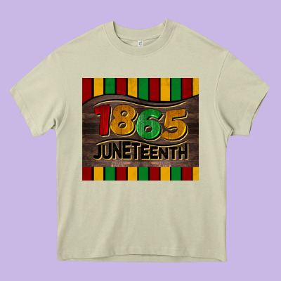 1865 Juneteenth Tumbler Heavy Core Tee Designed By Barkaloodesign