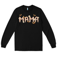 Black retro mama Long Sleeve Tee - MaliasSmallBusiness