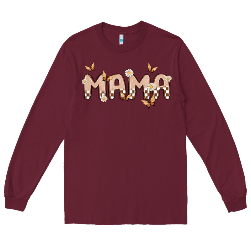 Retro Mama Long Sleeve Tee by MaliasSmallBusiness | Teevron