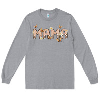 Heather Grey retro mama Long Sleeve Tee - MaliasSmallBusiness