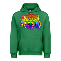 Emerald Hello Summer Tie Dye Urban Hoodie - CowCowDesign