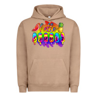 Pigment Burro Hello Summer Tie Dye Urban Hoodie - CowCowDesign