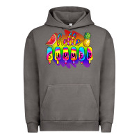 Pigment Tornado Hello Summer Tie Dye Urban Hoodie - CowCowDesign