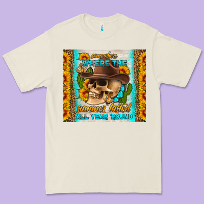 Somewhere Where The Summer Lasted All Year Around Tumbler Premium Tee Designed By Hra Design Shop