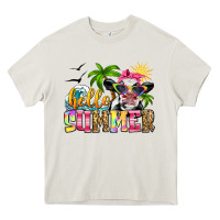 Hello Summer Cow Heavy Core Tee | Teevron
