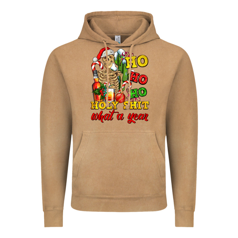 Christmas Ho Ho Ho Holy Shit What A Year Skeleton Vintage Hoodie by AdoDesignShop | Teevron