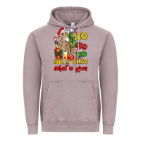 Vintage Zinc Christmas ho ho ho holy shit what a year skeleton Vintage Hoodie - AdoDesignShop