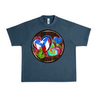 Midnight Navy puerto rico coasters Urban Heavy Tee - AdoDesignShop