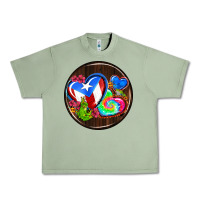 Oil Green puerto rico coasters Urban Heavy Tee - AdoDesignShop