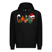 Black Christmas camp Premium Hoodie - NancyCooperArtShop