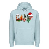 Blue Mist Christmas camp Premium Hoodie - NancyCooperArtShop