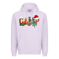Lilac Christmas camp Premium Hoodie - NancyCooperArtShop