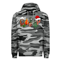 Slate Camo Christmas camp Premium Hoodie - NancyCooperArtShop