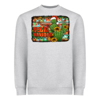 Heather Grey feliz navidad merry christmas cactus Heavyweight Sweatshirt - Jasminsmagicworld