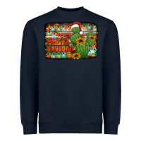 Navy feliz navidad merry christmas cactus Heavyweight Sweatshirt - Jasminsmagicworld
