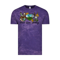 Cloud Purple Peace Love Donkey Head Vintage Tee - LillyAllenDesigns