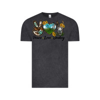 Vintage Black Peace Love Donkey Head Vintage Tee - LillyAllenDesigns