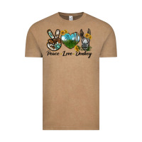Vintage Coffee Peace Love Donkey Head Vintage Tee - LillyAllenDesigns