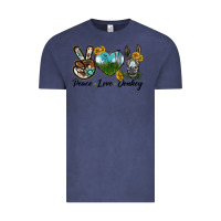Vintage Denim Peace Love Donkey Head Vintage Tee - LillyAllenDesigns