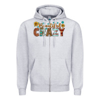 Heather Grey Western Beautiful Crazy Zipper Hoodie - BundleAndBundleShop