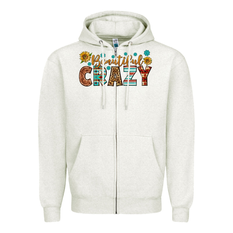 Western Beautiful Crazy Zipper Hoodie by BundleAndBundleShop | Teevron