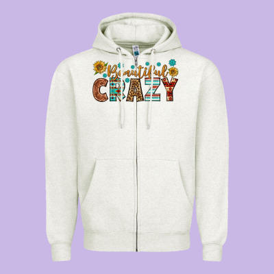 Western Beautiful Crazy Zipper Hoodie Designed By Bundleandbundleshop