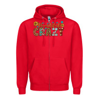 Red Western Beautiful Crazy Zipper Hoodie - BundleAndBundleShop