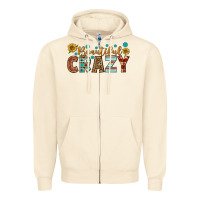 Sandshell Western Beautiful Crazy Zipper Hoodie - BundleAndBundleShop