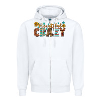White Western Beautiful Crazy Zipper Hoodie - BundleAndBundleShop
