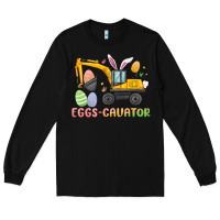 Black eggs cavator easter Long Sleeve Tee - MaliasSmallBusiness