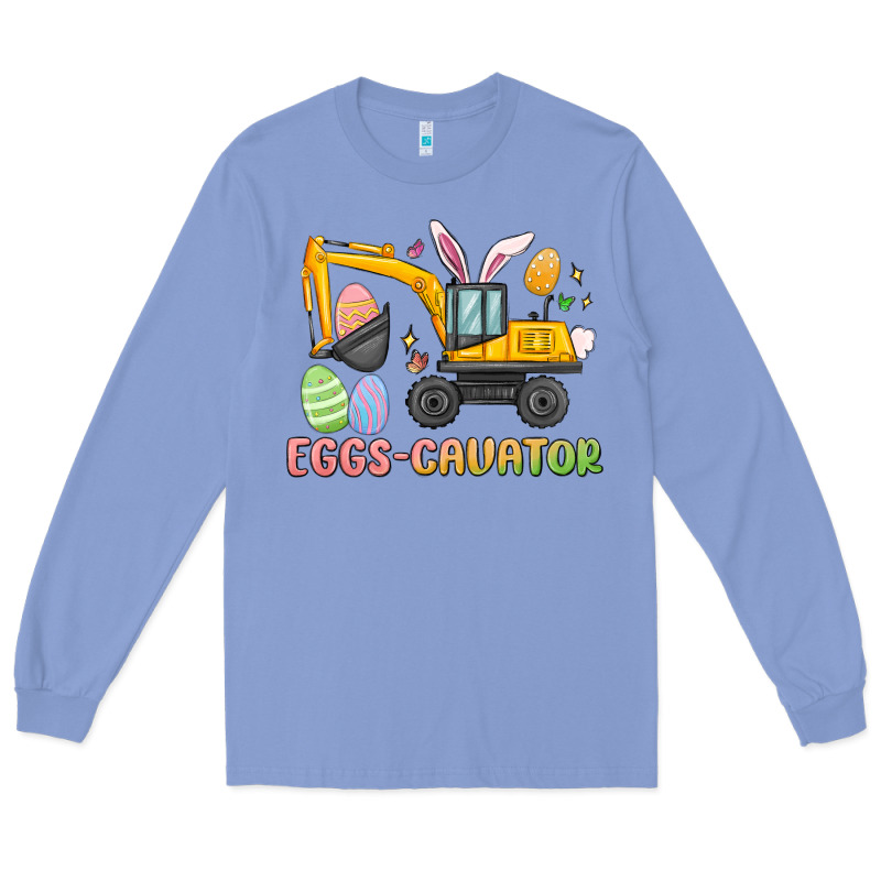 Eggs Cavator Easter Long Sleeve Tee by MaliasSmallBusiness | Teevron
