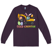 Plum eggs cavator easter Long Sleeve Tee - MaliasSmallBusiness