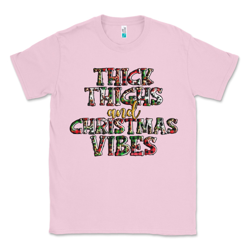 Thick Thighs And Christmas Vibes Classic Tee by AdoDesignShop | Teevron