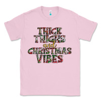 Bubblegum Pink thick thighs and Christmas vibes Classic Tee - AdoDesignShop