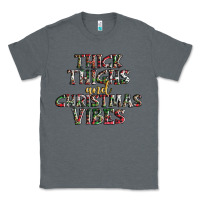 Charcoal Heather thick thighs and Christmas vibes Classic Tee - AdoDesignShop