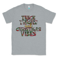 Heather Grey thick thighs and Christmas vibes Classic Tee - AdoDesignShop