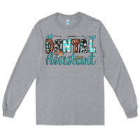 Heather Grey dental assistant Long Sleeve Tee - JahusDesignShop