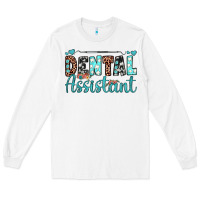White dental assistant Long Sleeve Tee - JahusDesignShop