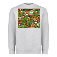 Heather Grey feliz navidad merry christmas cactus tumbler Heavyweight Sweatshirt - Jasminsmagicworld